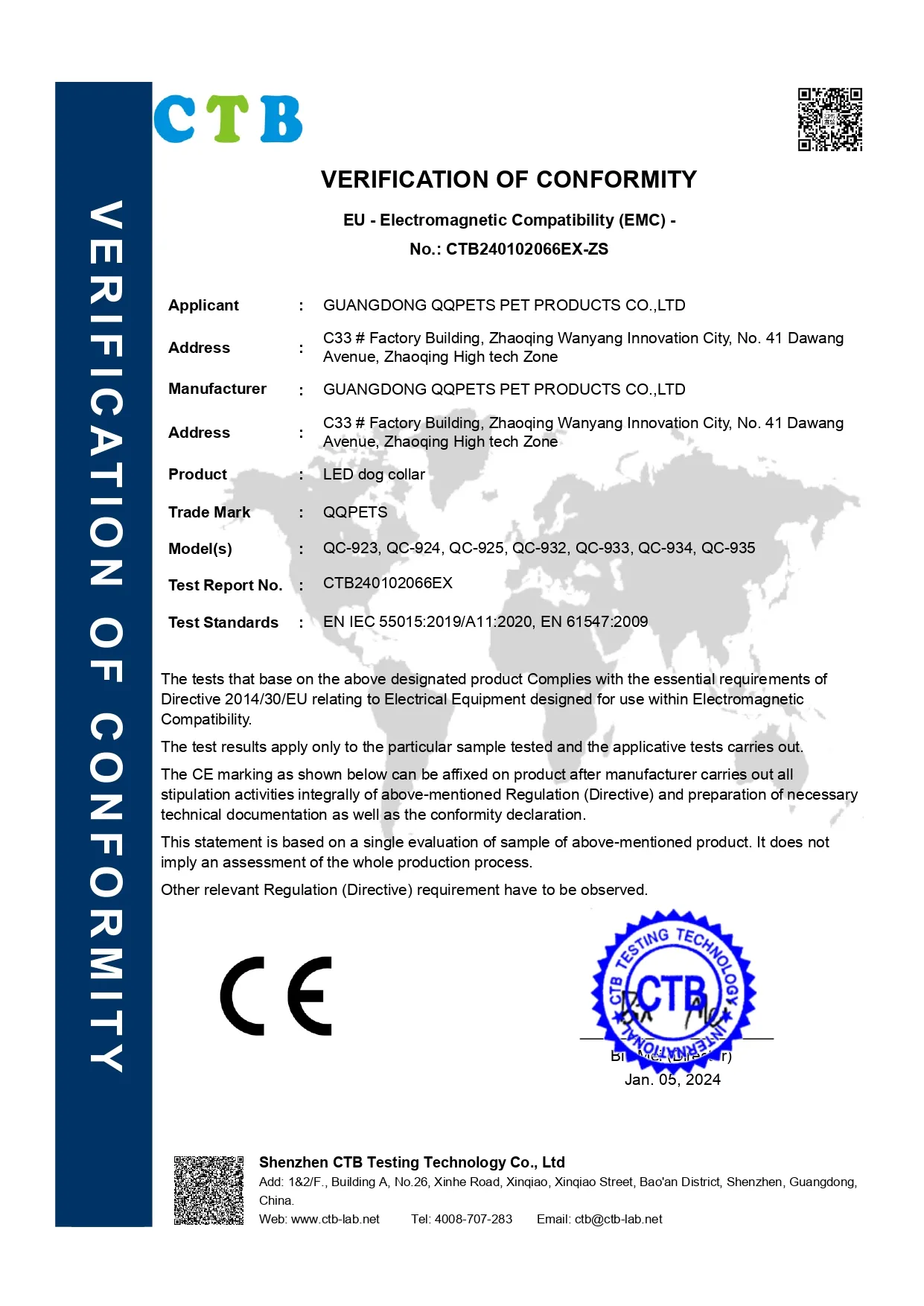 CE Certificate