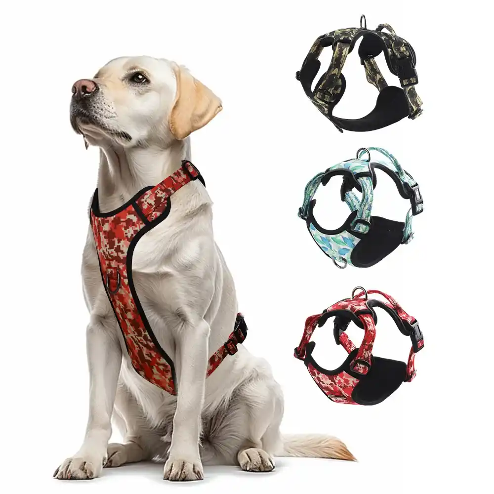 No Pull Training Reflective Dog Harness With Handle